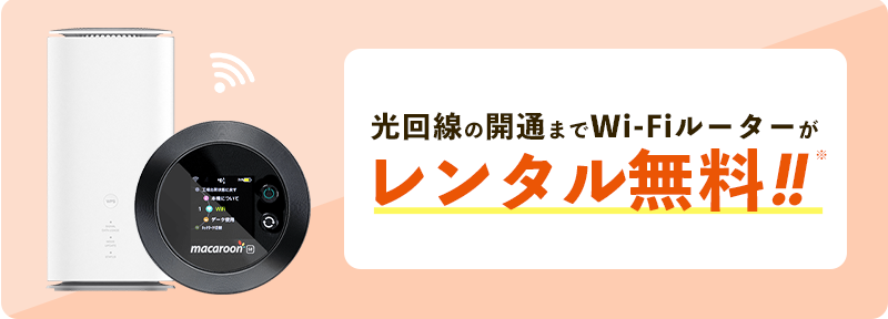 【当社限定】開通前Wi-Fiルーターレンタル